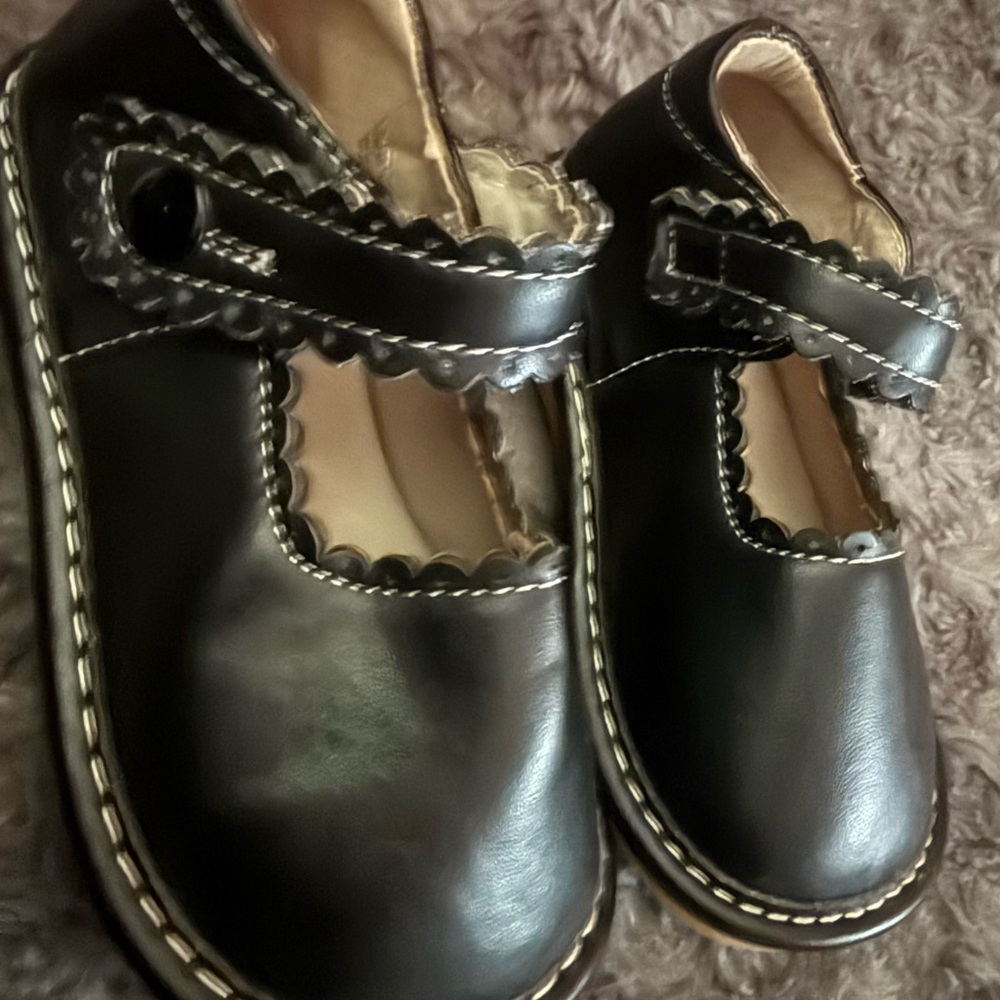 “ Laniecakes” Black Toddler 8 Dress Shoes / comfortable toddler shoes